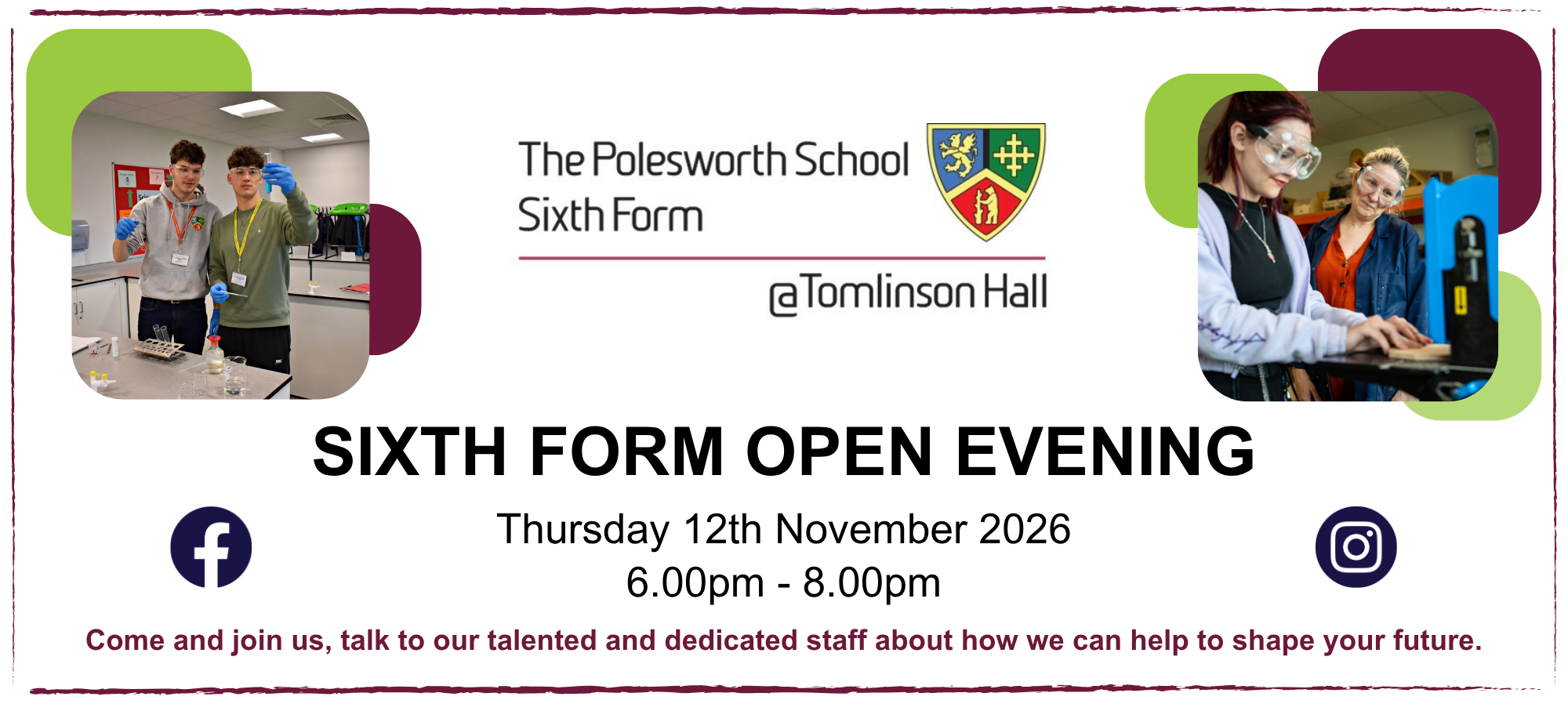 Sixth Form Banner 2026
